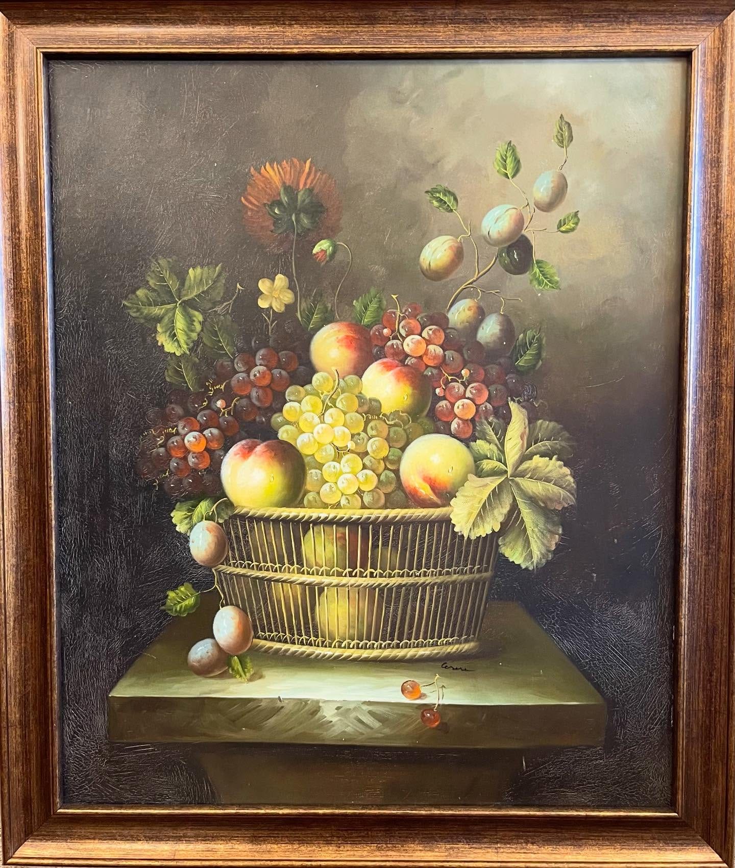 Vintage colorful painting
