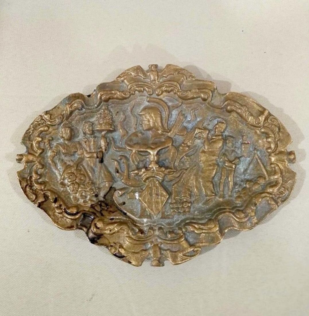 Vintage brass ashtray