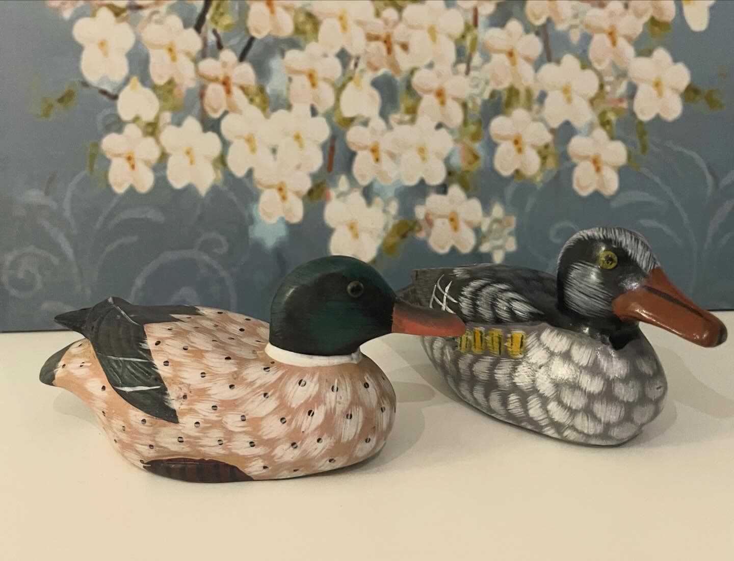 Porcelain duck figurines