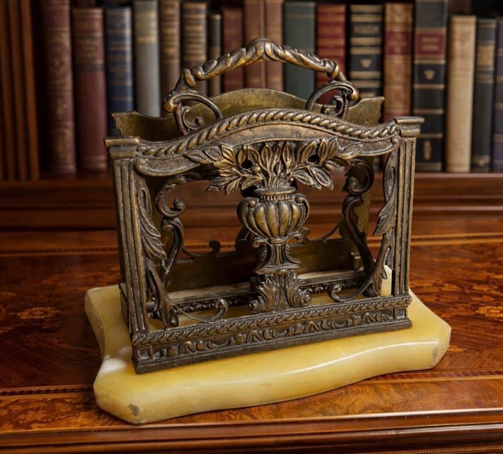 Carved bronze piece