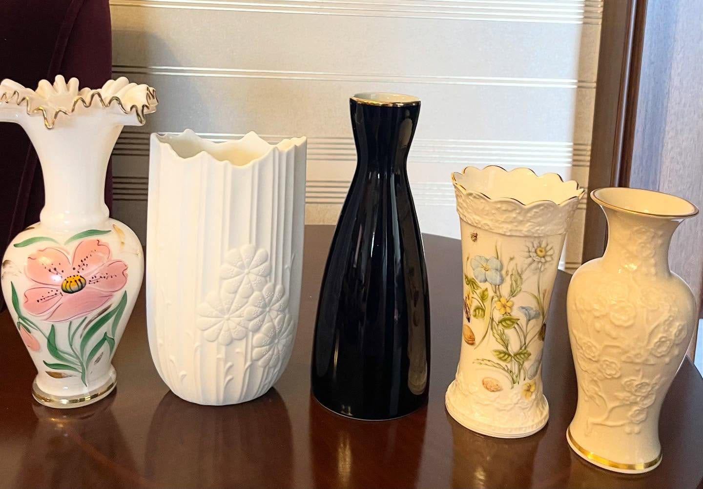 Four vintage vases