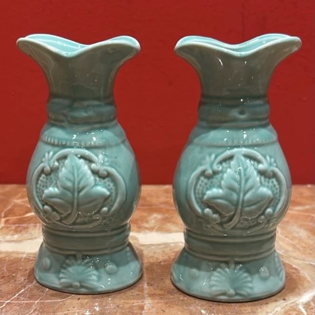Celadon porcelain vases