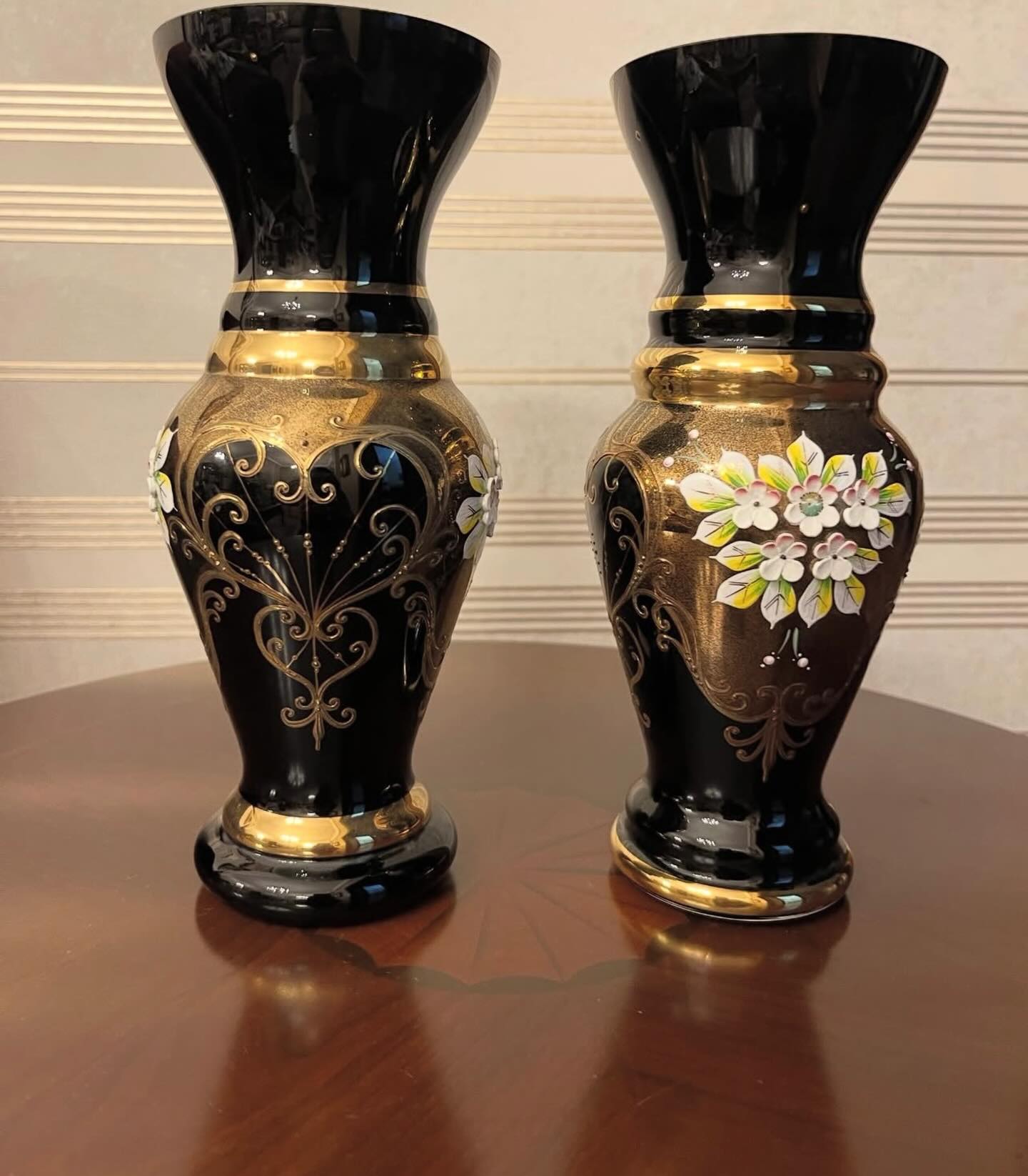 Handmade Bela crystal pair