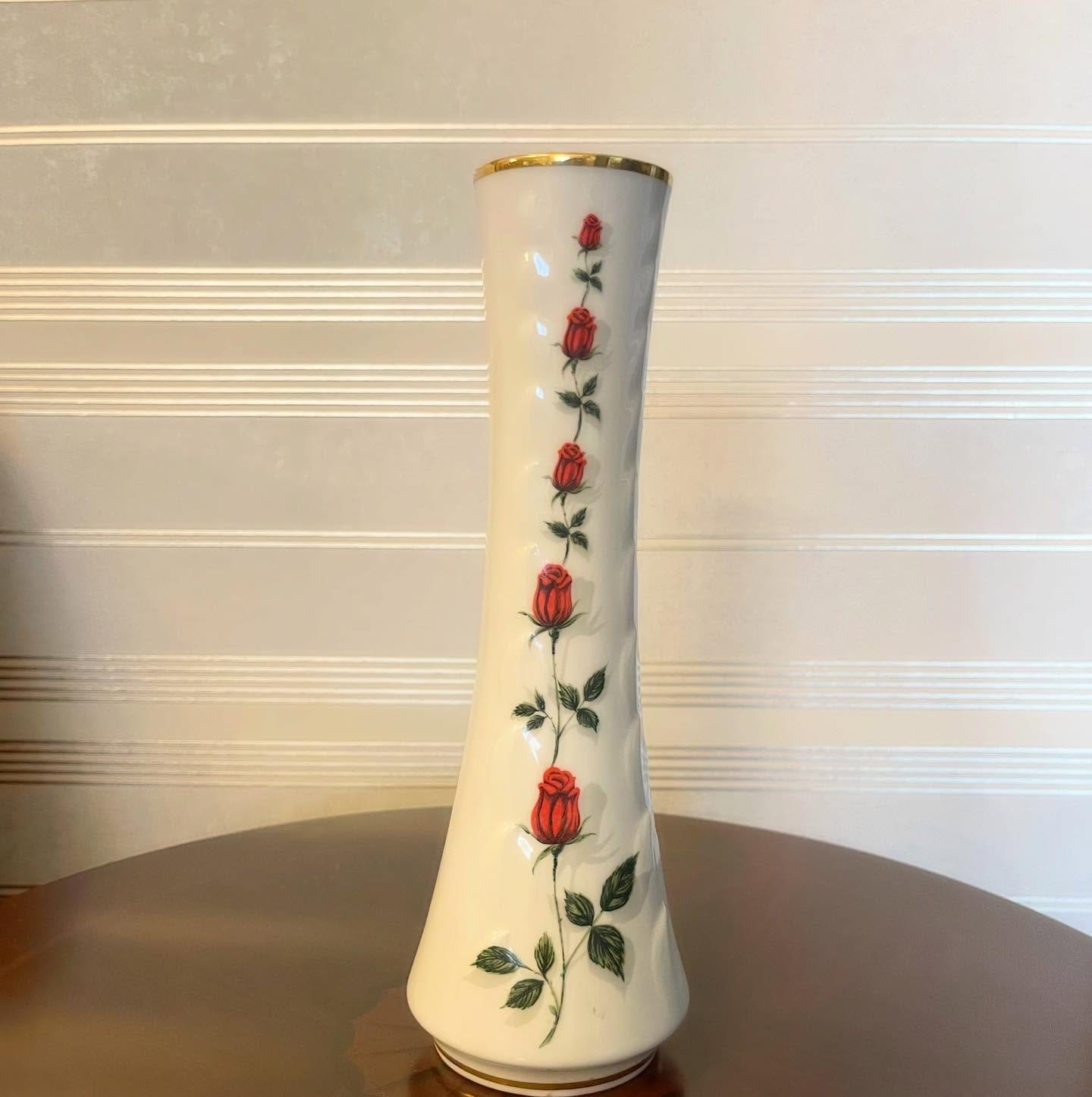 Porcelain flower vase